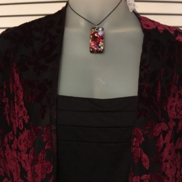 NWOT Top Fashion New York (L) velvet burnout - Picture 5 of 5